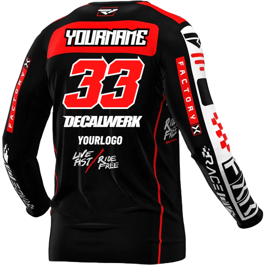 Jersey Print für FXR PODIUM GLADIATOR BLACK RED 2024 ID-TOOL