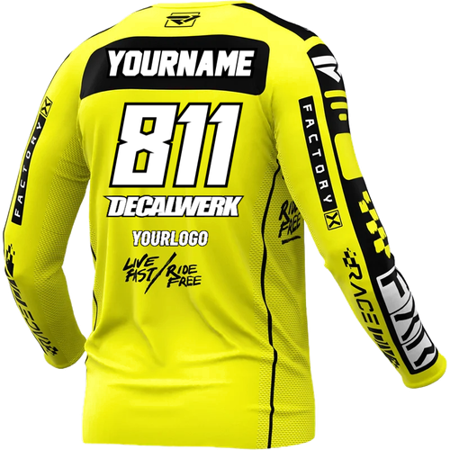 Jersey Print für FXR PODIUM GLADIATOR YELLOW BLACK 2024 ID-TOOL