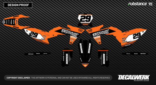 FULL THROTTLE passend für KTM - MX Graphic Kit