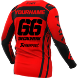 Jersey Print für FXR CONTENDER CONTENDER RED BLACK 2024 ID-TOOL