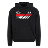 Oversize Hoodie Fluffy 330gr RIDER-ID Black Racetech-one