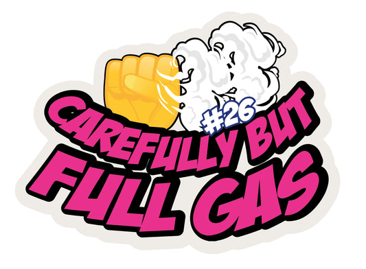 Buttpatch "CAREFULLY BUT FULL GAS"
