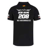 Polo Shirt "DAS LOCH - MSC GREVENBROICH" RIDER-ID Black