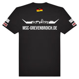 T-Shirt "DAS LOCH - MSC GREVENBROICH" Black