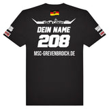 T-Shirt "DAS LOCH - MSC GREVENBROICH" RIDER-ID Black
