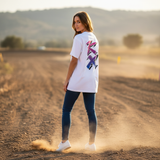 Oversize T-Shirt RIDER-ID White 240gr Loose fit KX-Retro