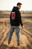 Oversize Hoodie Fluffy 330gr RIDER-ID Black Racetech-one