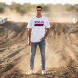 Oversize T-Shirt RIDER-ID White 240gr Loose fit KX-Retro