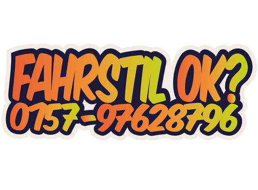 Buttpatch "FAHRSTIL OK"