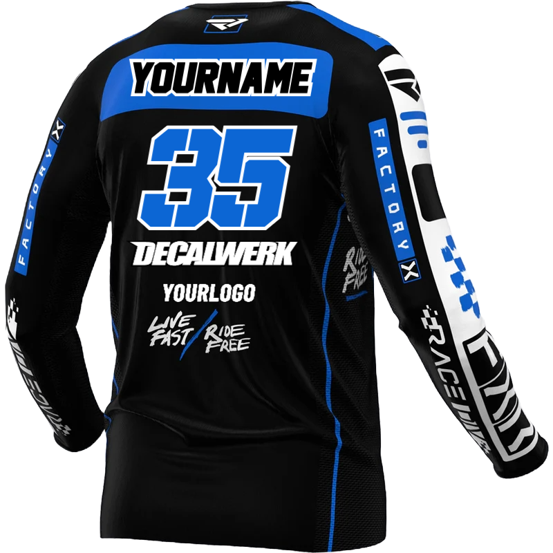 Jersey Print für FXR PODIUM GLADIATOR BLACK BLUE 2024 ID-TOOL