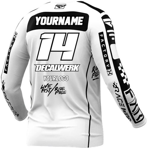 Jersey Print für FXR PODIUM GLADIATOR WHITE BLACK 2024 ID-TOOL