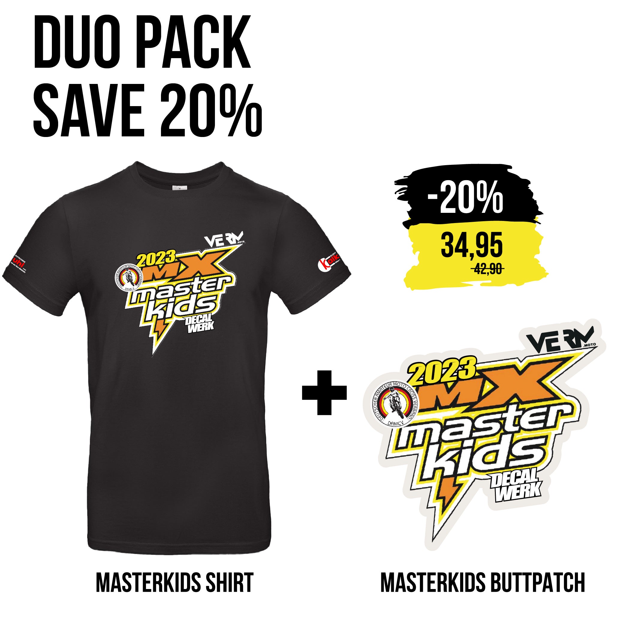 DUO PACK Shirt + Buttpatch "MASTER KIDS"