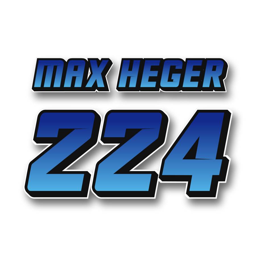 Custom MX Jersey Print „Deep Blue“ – Yamaha Blue / Black zum Aufbügeln