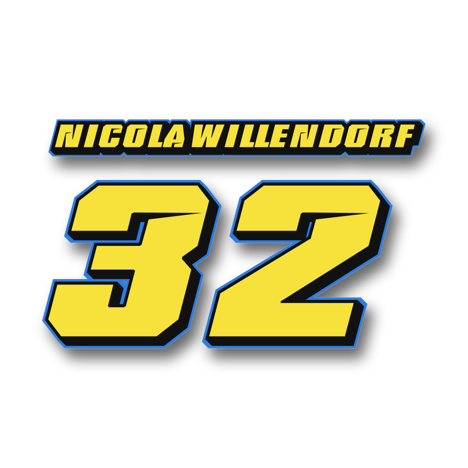 High Voltage Custom MX Jersey Print in Suzuki Yellow / Black von DECALWERK