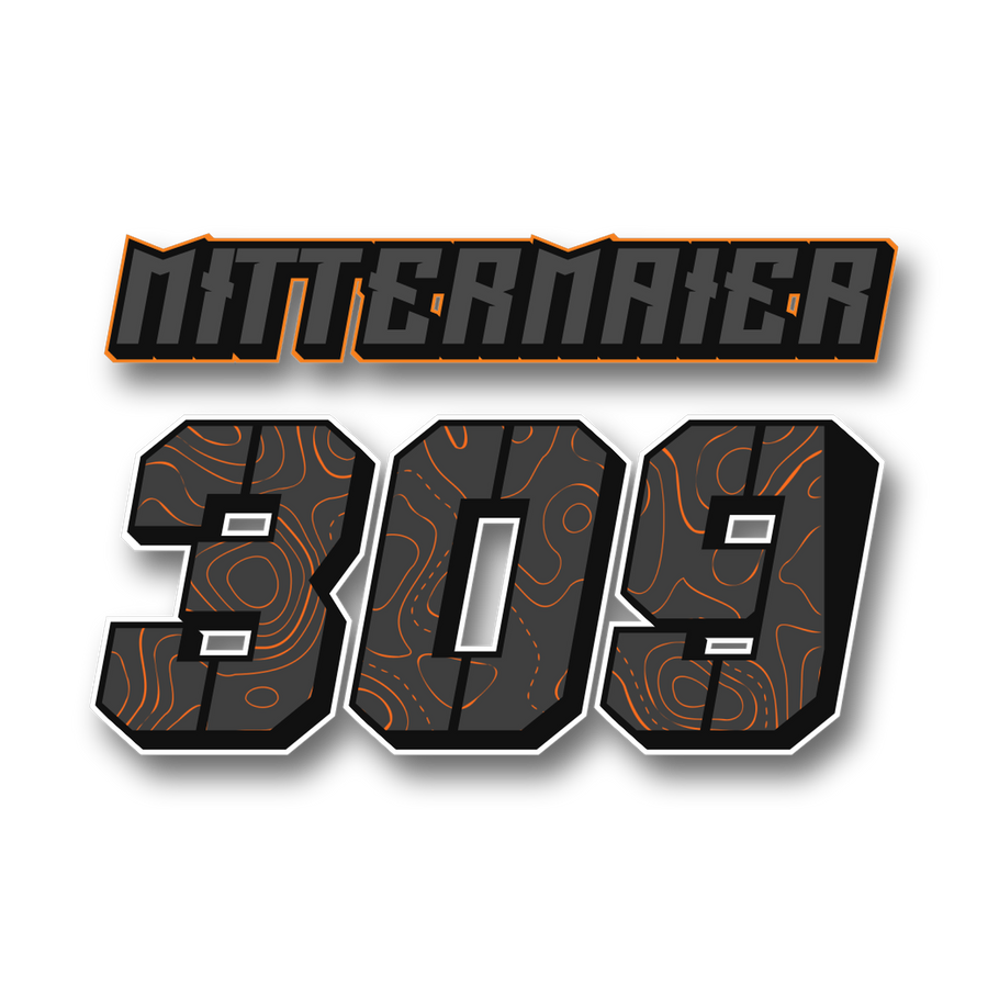 Custom MX Jersey Print „Topo Polisport Grey Orange“ – Black zum Aufbügeln