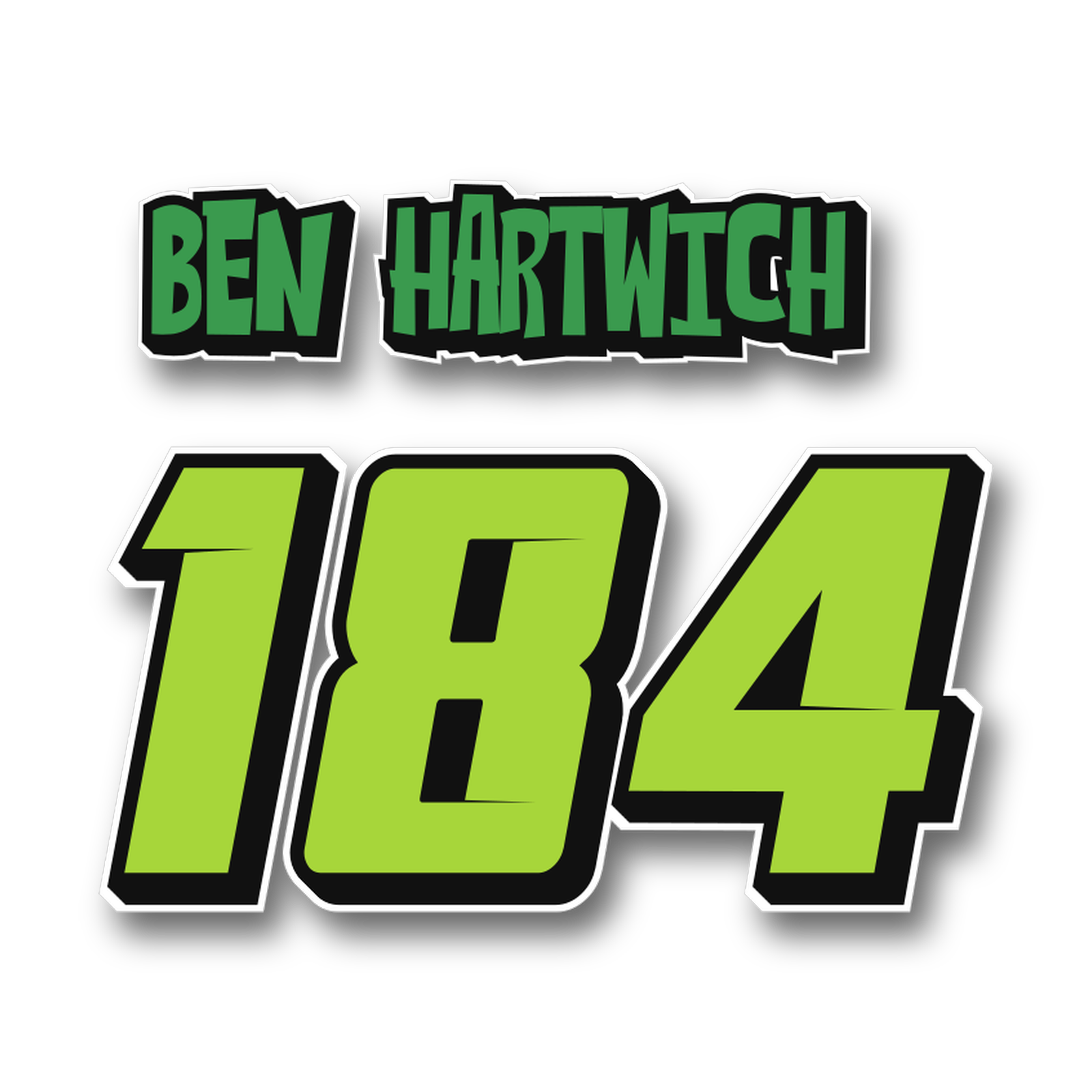 Toxic Green Custom MX Jersey Print in Lime Green / Black von DECALWERK
