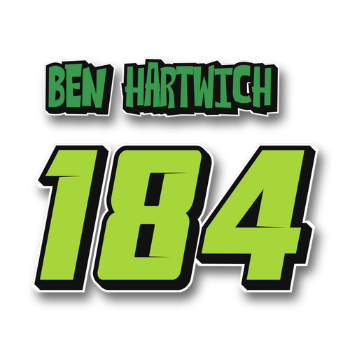 Toxic Green Custom MX Jersey Print in Lime Green / Black von DECALWERK