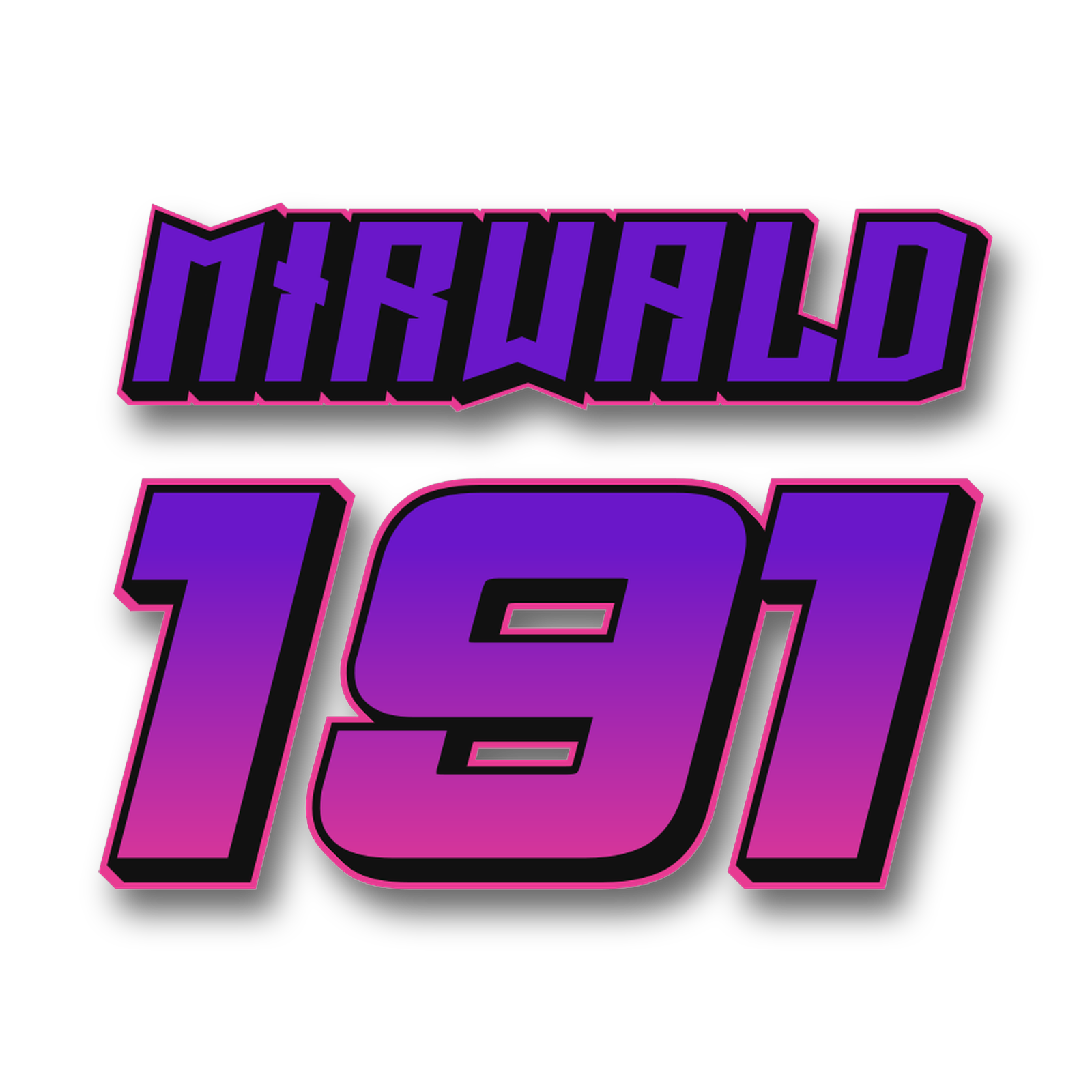 Ultraviolet Custom MX Jersey Print in Purple / Black von DECALWERK