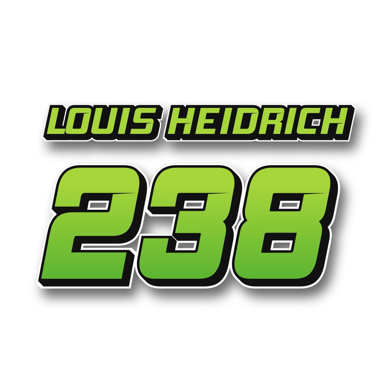 Toxic Green Custom MX Jersey Print in Lime Green / Black von DECALWERK