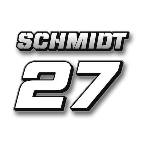 Whiteout Custom MX Jersey Print in White / Black von DECALWERK