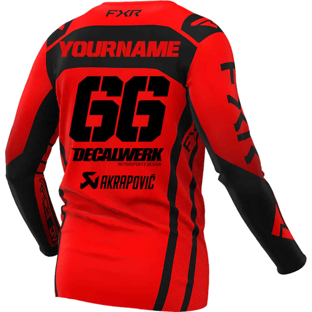 Jersey Print für FXR CONTENDER CONTENDER RED BLACK 2024 ID-TOOL