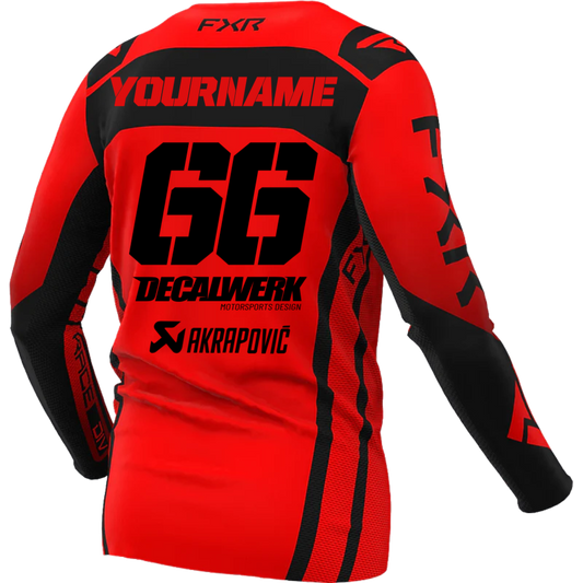 Jersey Print für FXR CONTENDER CONTENDER RED BLACK 2024 ID-TOOL