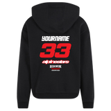 Oversize Hoodie Fluffy 330gr RIDER-ID Black Racetech-one