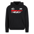 Oversize Hoodie Fluffy 330gr RIDER-ID Black Racetech-one