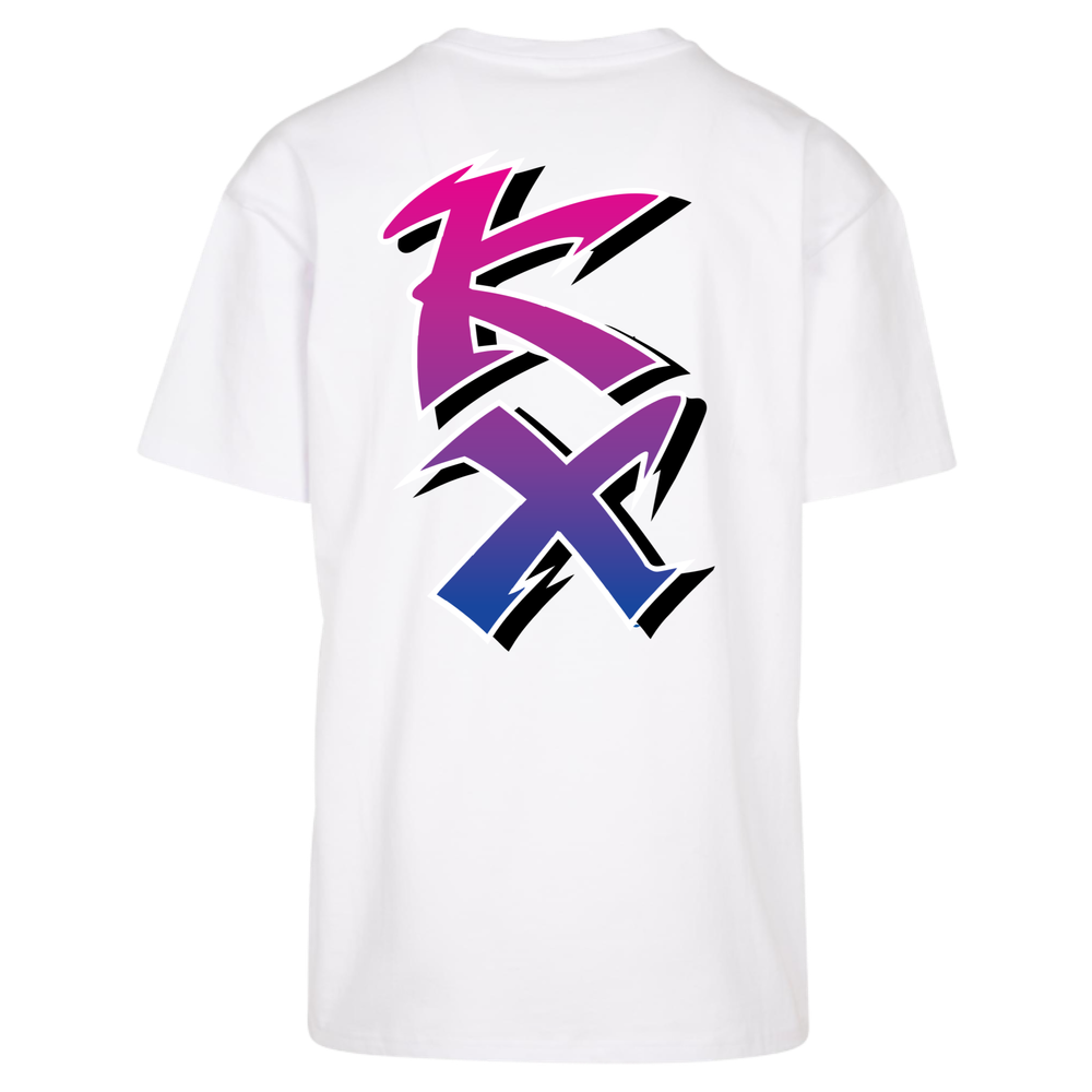 Oversize T-Shirt RIDER-ID White 240gr Loose fit KX-Retro