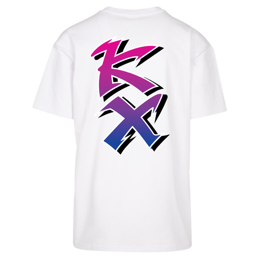 Oversize T-Shirt RIDER-ID White 240gr Loose fit KX-Retro