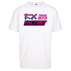 Oversize T-Shirt RIDER-ID White 240gr Loose fit KX-Retro