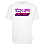 Oversize T-Shirt RIDER-ID White 240gr Loose fit KX-Retro