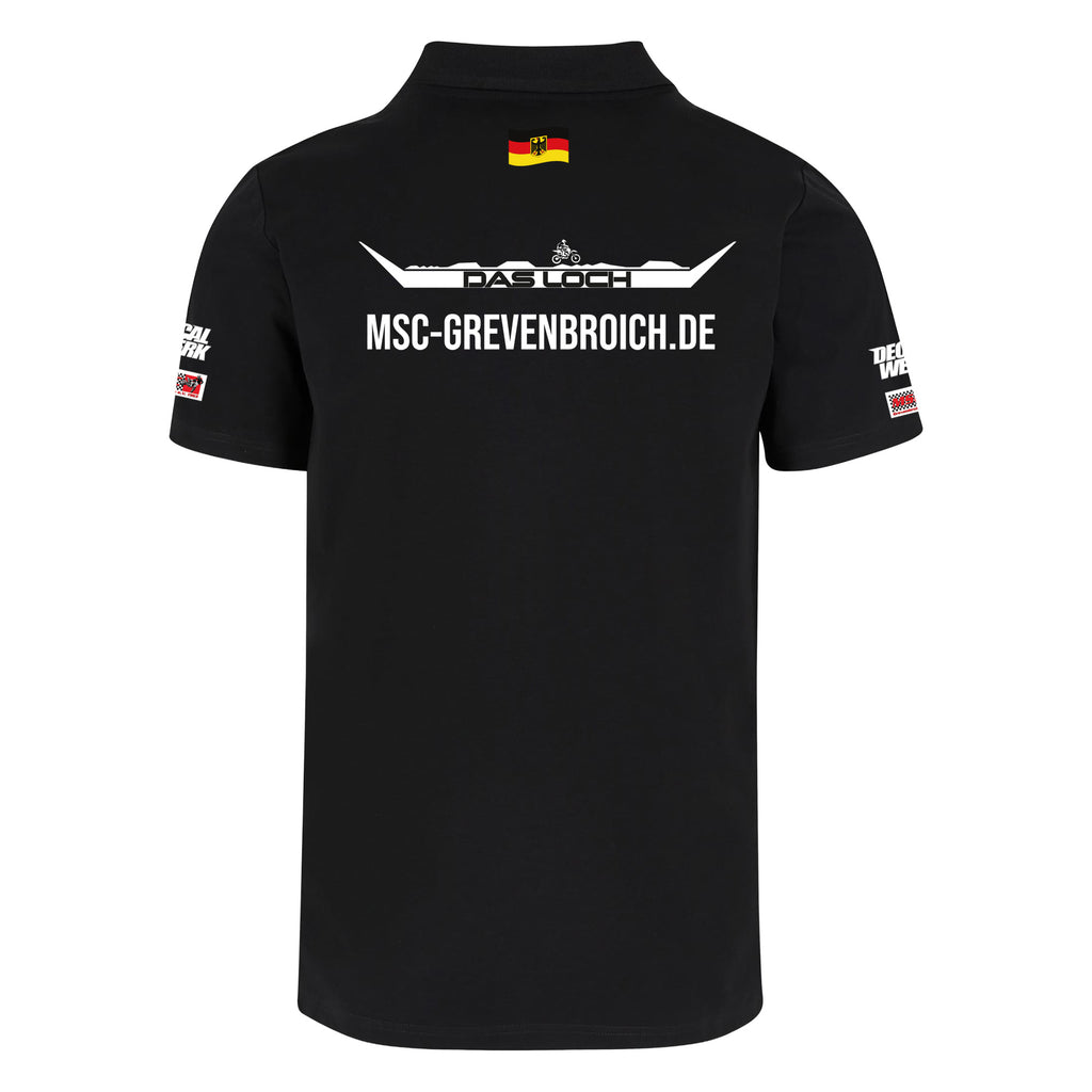 Polo Shirt "DAS LOCH - MSC GREVENBROICH" Black