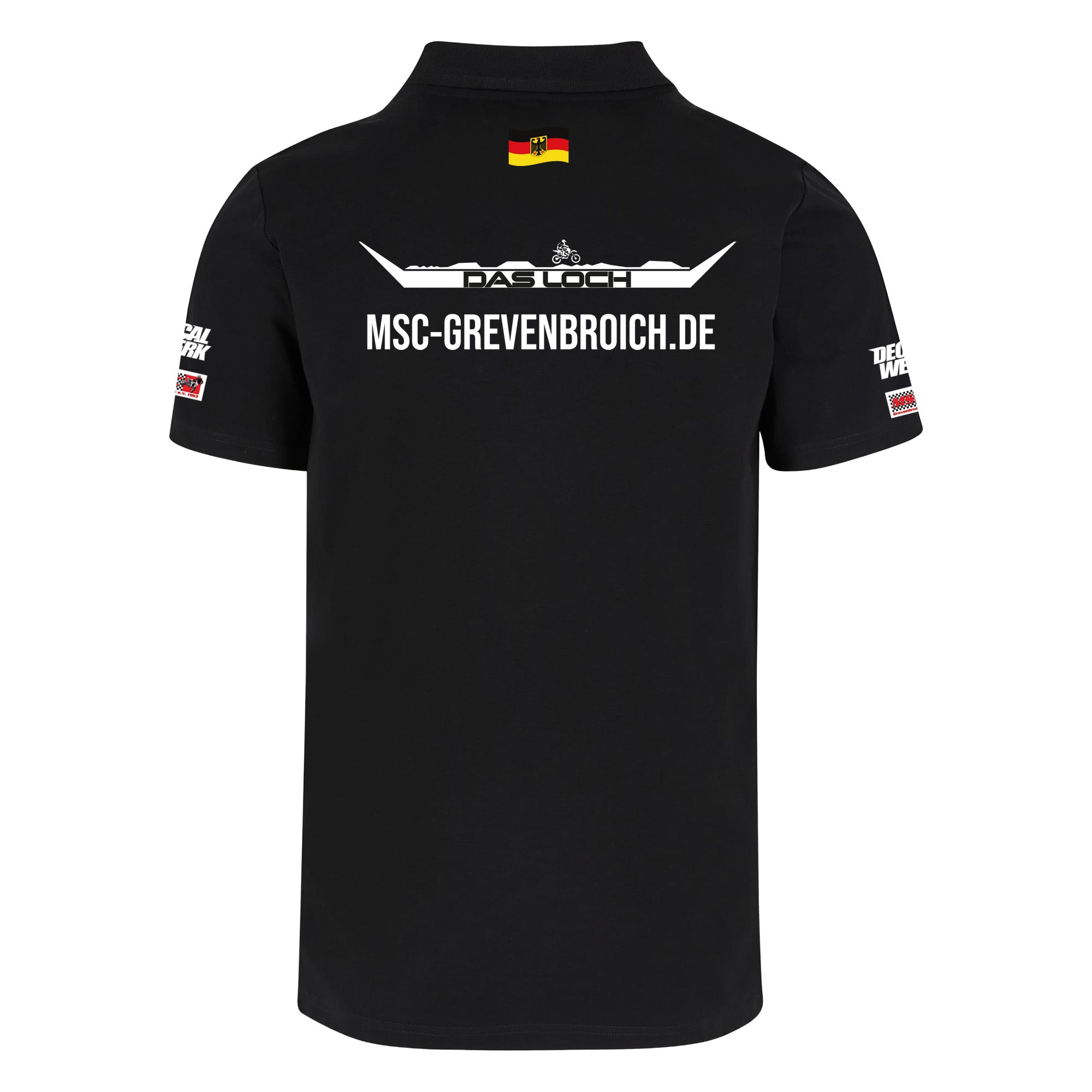 Polo Shirt "DAS LOCH - MSC GREVENBROICH" Black