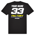 T-Shirt RIDER-ID Black 220gr Regular fit HSQ-one
