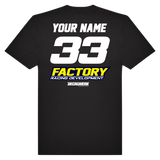 T-Shirt RIDER-ID Black 220gr Regular fit HSQ-one