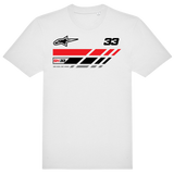 T-Shirt RIDER-ID White 220gr Regular fit Racetech-one