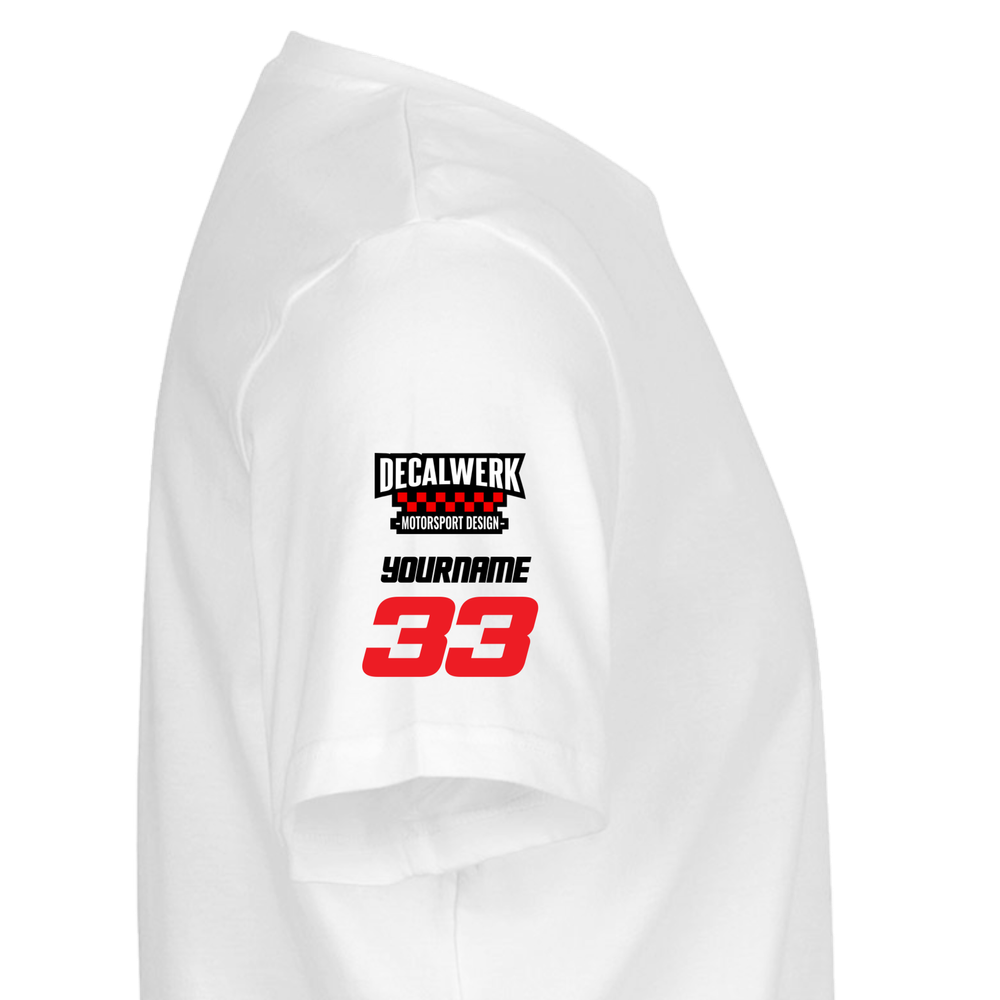 T-Shirt RIDER-ID White 220gr Regular fit Racetech-one