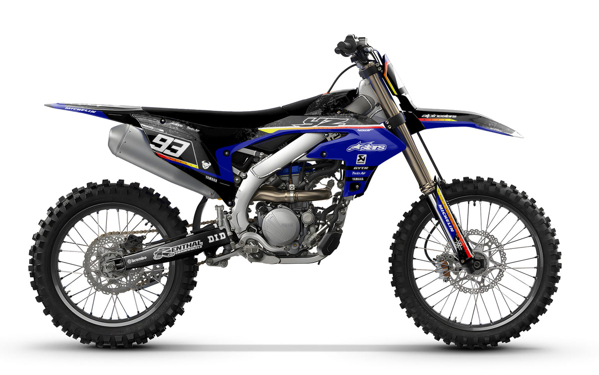 Motocross Dekor  passend für YAMAHA - Carbon