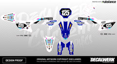 Motocross Dekor  passend für YAMAHA - Club white