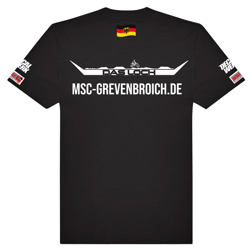 T-Shirt "DAS LOCH - MSC GREVENBROICH" Black