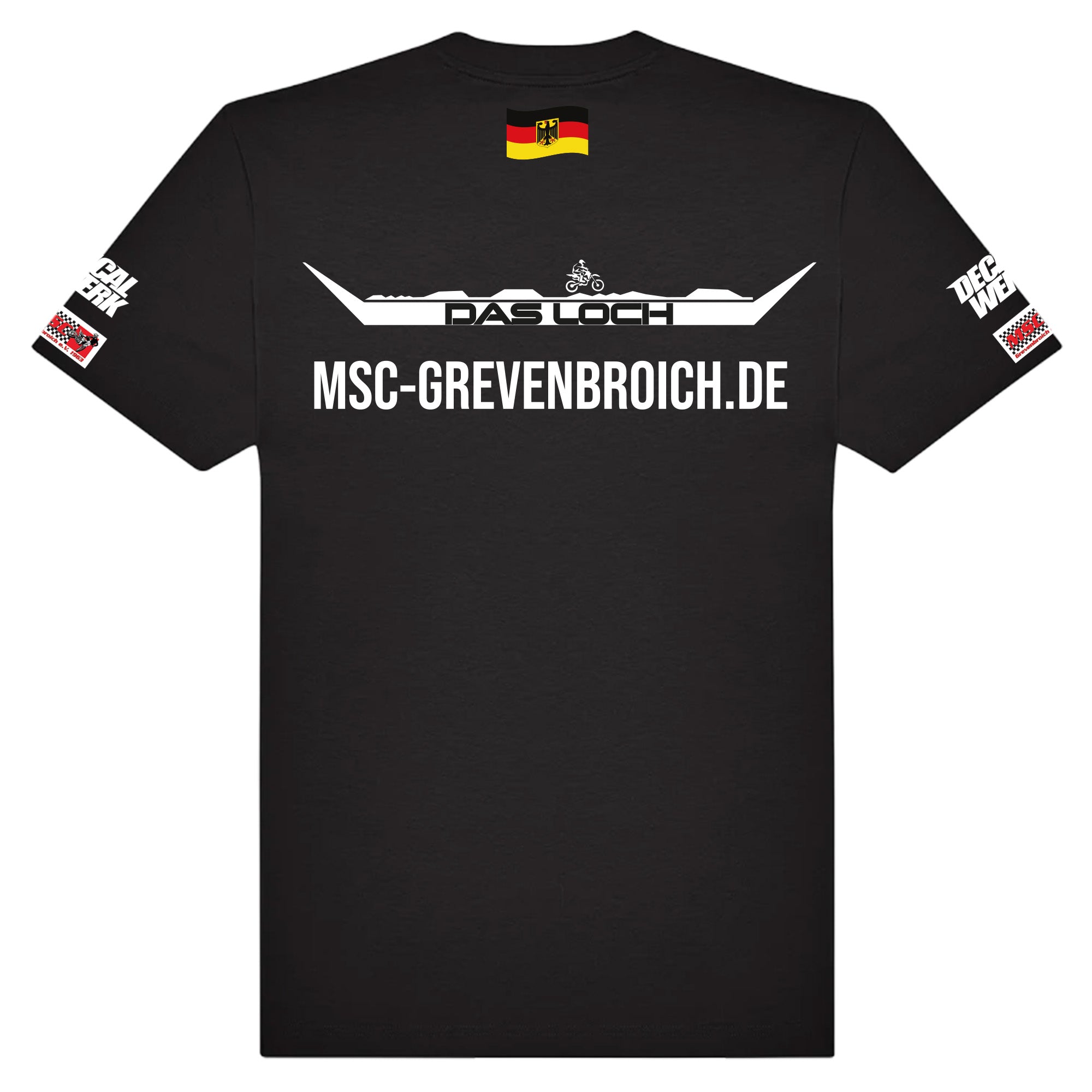 T-Shirt "DAS LOCH - MSC GREVENBROICH" Black