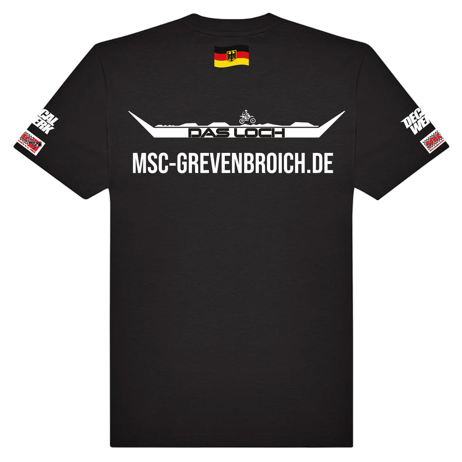 T-Shirt "DAS LOCH - MSC GREVENBROICH" Black