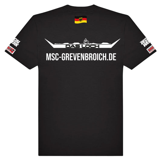 T-Shirt "DAS LOCH - MSC GREVENBROICH" Black