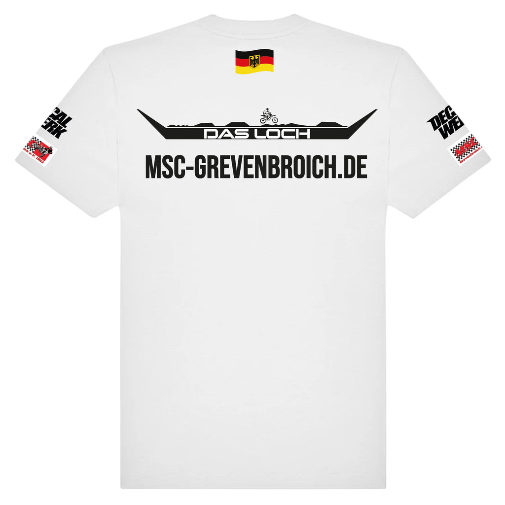T-Shirt "DAS LOCH - MSC GREVENBROICH" White