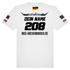 T-Shirt "DAS LOCH - MSC GREVENBROICH" RIDER-ID White