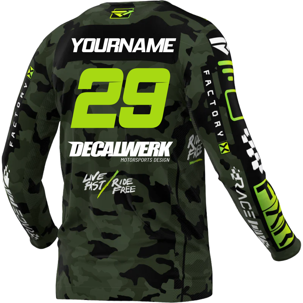 Jersey Print für FXR PODIUM GLADIATOR CAMO BLACK 2024 ID-TOOL