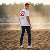 T-Shirt RIDER-ID White 220gr Regular fit Racetech-one