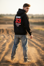 Oversize Hoodie Fluffy 330gr RIDER-ID Black Racetech-one