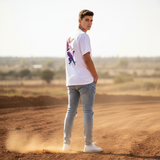 Oversize T-Shirt RIDER-ID White 240gr Loose fit KX-Retro